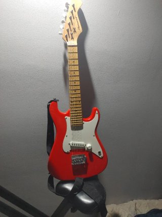 Guitarra Eléctrica Roja Burswood
