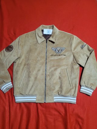 Chaqueta Bomber Corvette Suede Camel