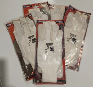 5 Pares Guantes Trabajo - Talla 9