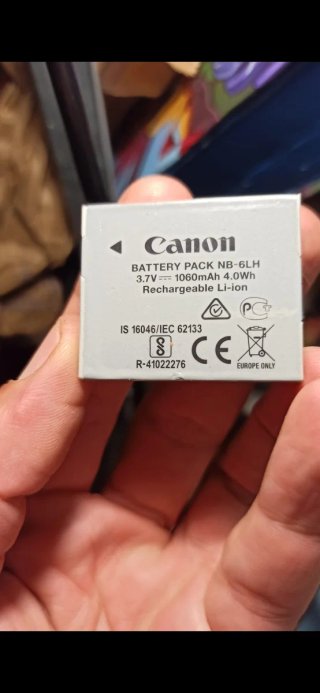 Batería Canon NB-6LH 1060mAh 4.0Wh
