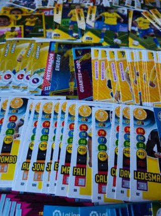Lote cartas cromos fútbol Cádiz CF Adrenalyn