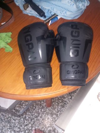 Guantes de boxeo GINGPAI negros