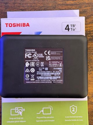 Disco 4TB Externo Toshiba Canvio