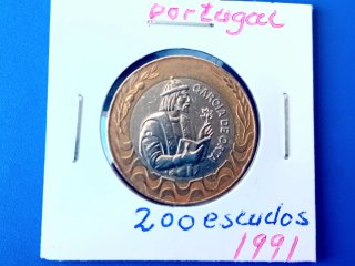 Moneda 200 Escudos Portugal 1991