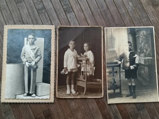 🇪🇸 Lote de 3 Fotos Antiguas de Primera Comunión