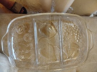 Plato de cristal para frutos secos o pastas
