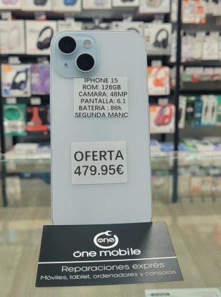 iPhone 15 128GB BATERIA 86%
