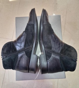 Botines piel mujer hebillas retro vintage