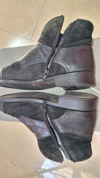Botines piel mujer hebillas retro vintage