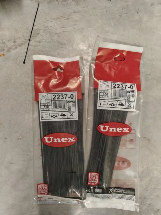LOTE 4.250 BRIDAS UNEX – MATERIAL PROFESIONAL