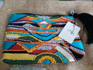 Bolso de mano Sfera con abalorios