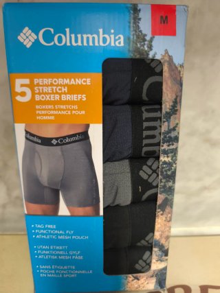 Pack 5 Calzoncillos Columbia Talla M