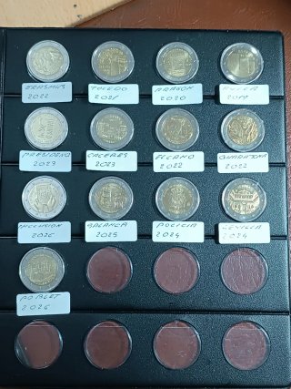 Colección monedas 2 euros conmemorativos