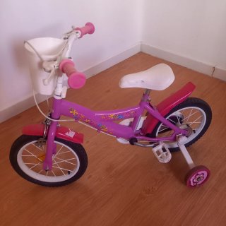 Bicicleta Infantil Rosa con Cesta