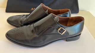 Zapatos Monk Strap Massimo Dutti Negros