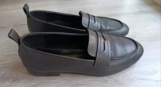Mocasines de piel negros