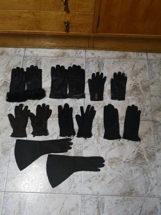 Guantes de Piel Negros