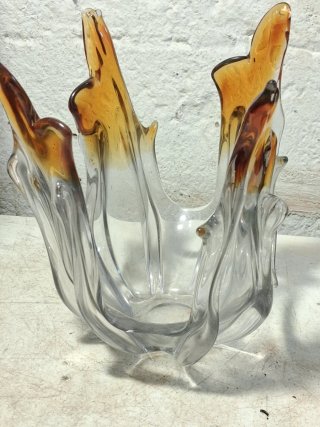 Jarrón de Cristal de Murano Vintage buen estado