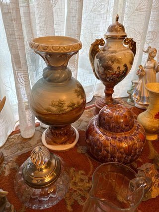 Lote de 12 piezas de decoración antigua