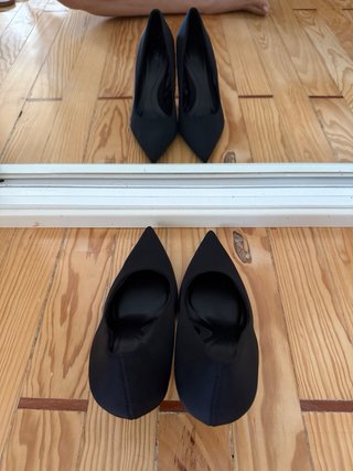 Zapatos de tacón Zara negros