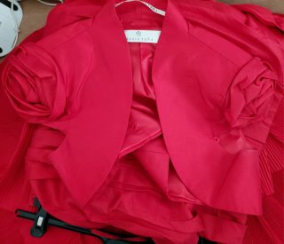 Vestido alta costura largo Sonia Peña Rojo T46