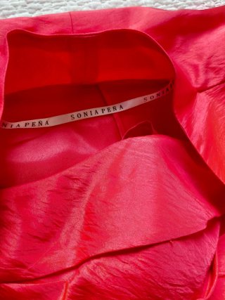 Vestido alta costura largo Sonia Peña Rojo T46