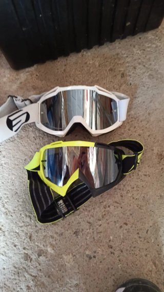 Gafas Motocross Blancas y Amarillas