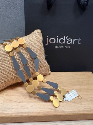 Pulsera Joid'art dorada y gris