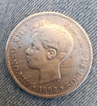 Moneda Alfonso XIII 1898