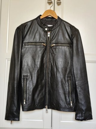 Cazadora Zara Piel Negra Talla S