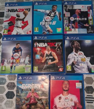 Pacchetto 6 Giochi PS4 Sportivi FIFA NBA