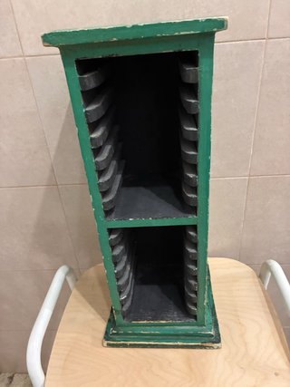 Mueble Organizador de Madera Verde