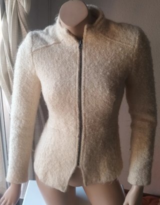 Elegante abrigo beige