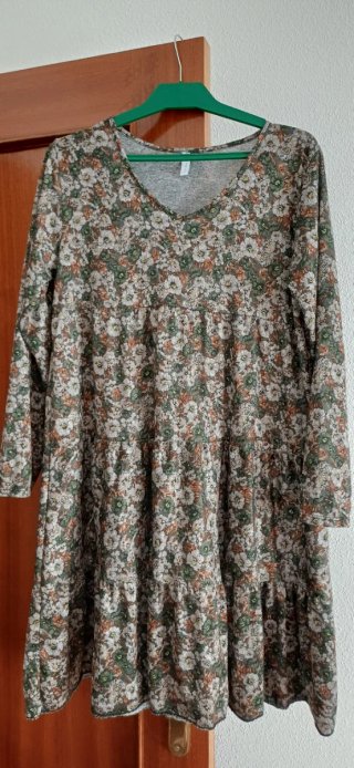 Vestido estampado floral talla única