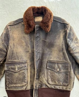 Chaqueta de Piel Vintage