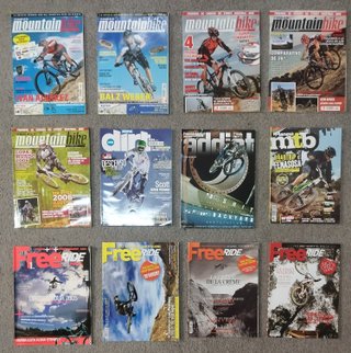 15 revistas de mountainbike variadas