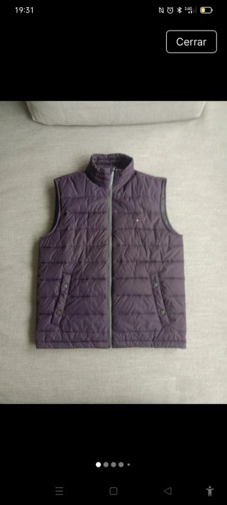 Chaleco acolchado Tommy Hilfiger morado