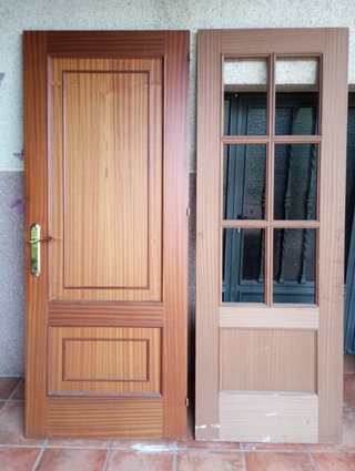 Puertas de madera maciza
