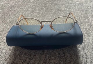Montura de Gafas Ovalada de Metal/ Estilo Retro