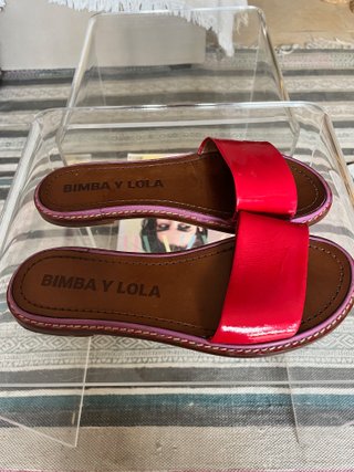 Sandalias Bimba y Lola Rojas Talla 38