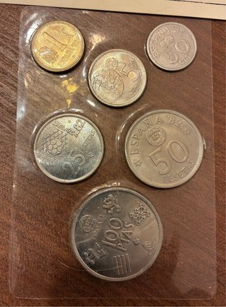 Colección monedas Mundial España 1982