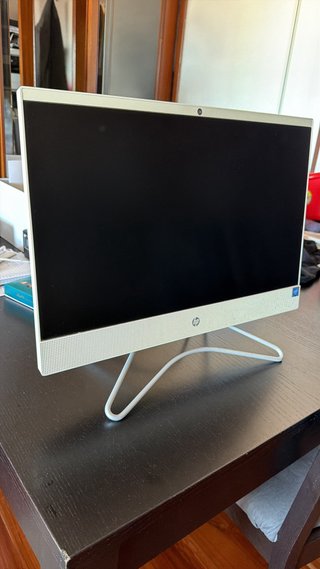 HP Ordenador de Mesa Plata/Blanco