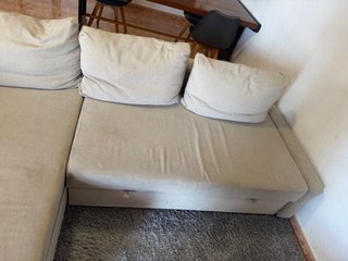 Sofá modular beige 2 piezas