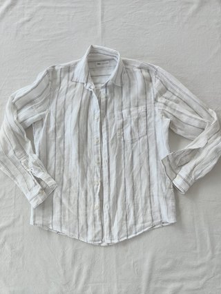 Camisa de Lino Zara Man Talla S