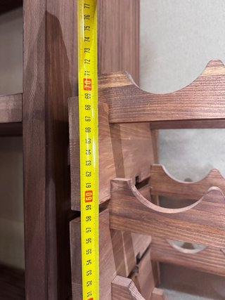 Scaffale per vini in legno per 72 bottiglie
