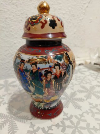 Jarrón Antiguo Porcelana China