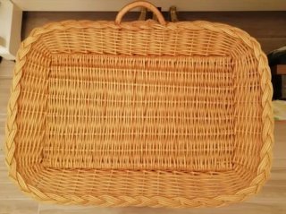 Cesta Plana de Mimbre