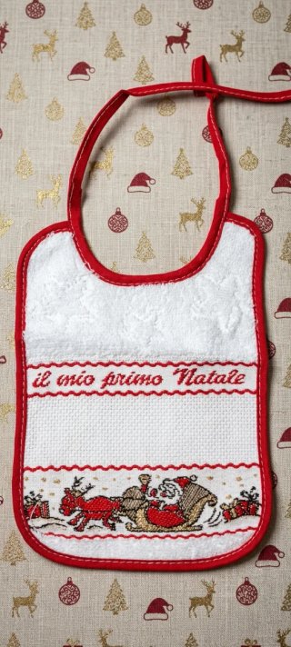 Bavaglino Il mio primo Natale personalizzabile