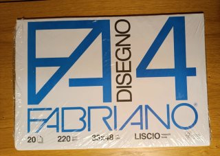 Carta da disegno Fabriano 4 – 33×48 cm – 220 g/m²