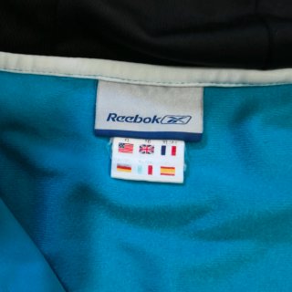 Reebok Sudadera con cremallera azul turquesa Talla